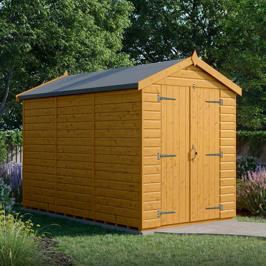 12x6 Apex Shed - Double Door, Windowless