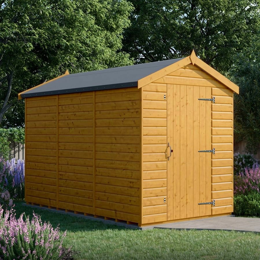 12x6 Apex Shed - Single Door, Windowless