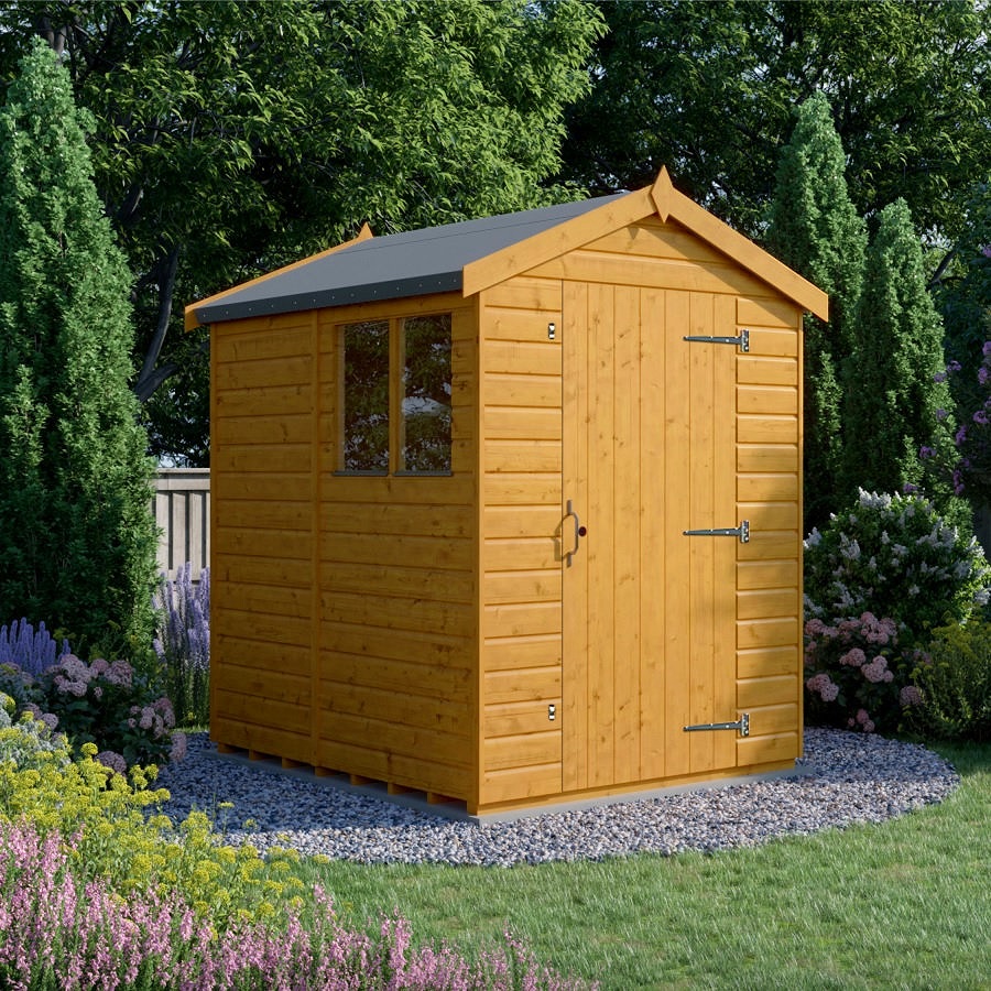 7x5 Apex Shed - Single Door, Windowed