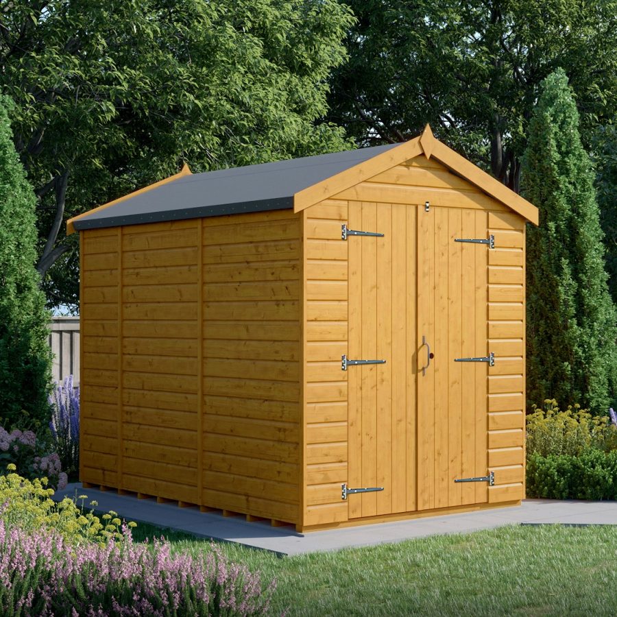 10x6 Apex Shed - Double Door, Windowless