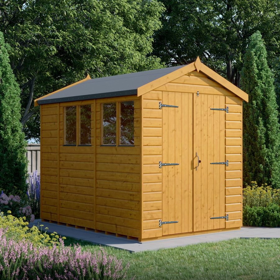 10x6 Apex Shed - Double Door, Windowed