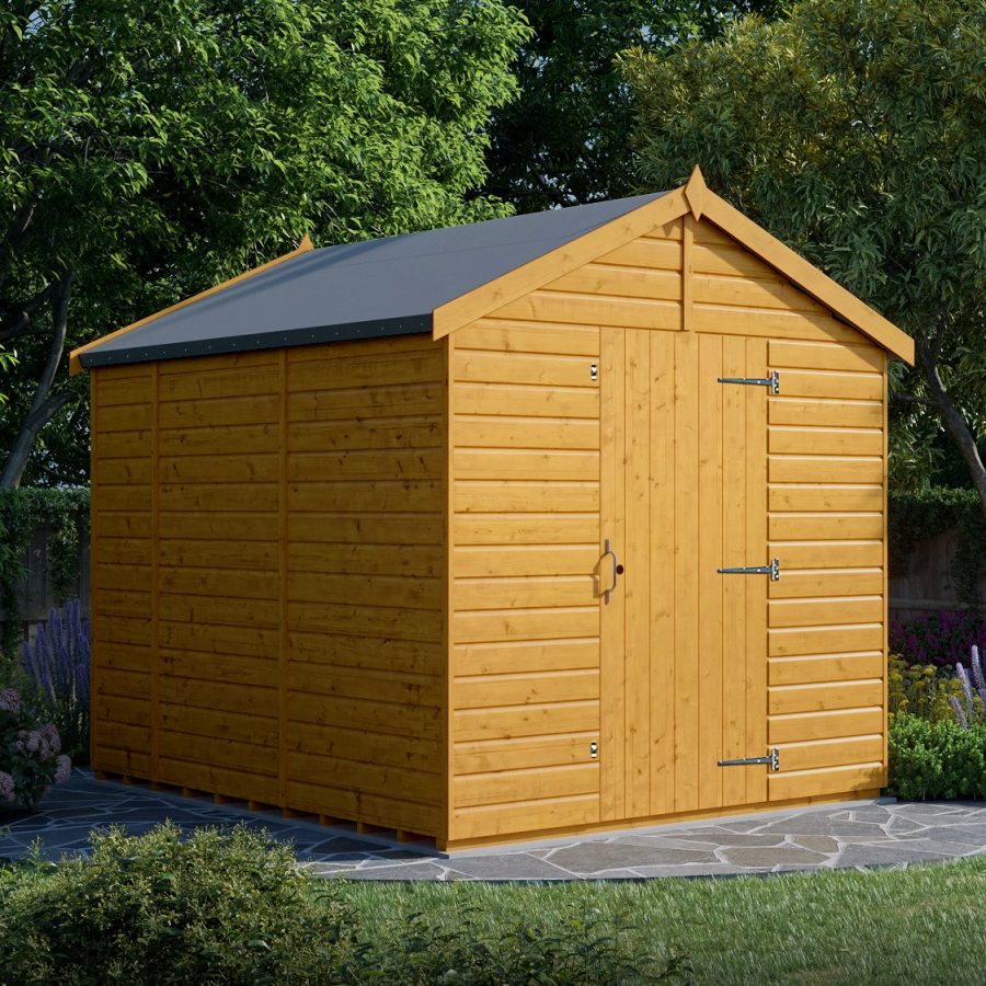 10x8 Apex Shed - Single Door, Windowless