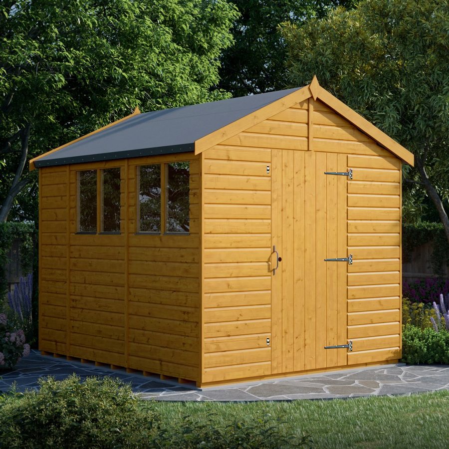 10x8 Apex Shed - Single Door, Windowed