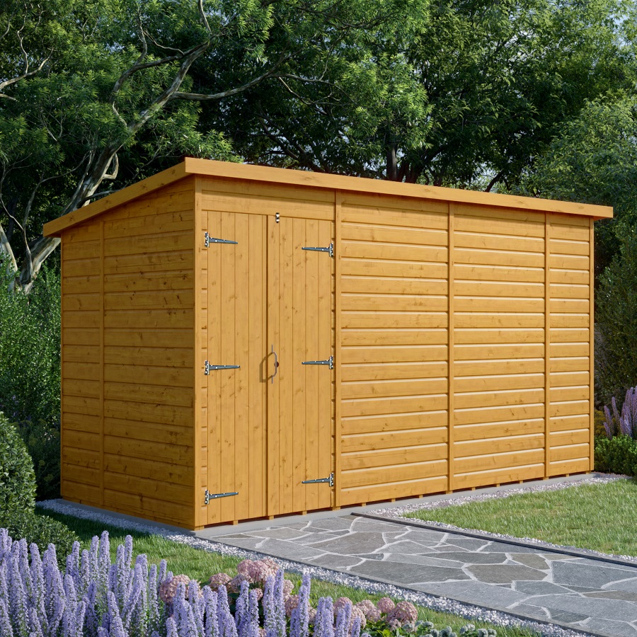 14x6 Pent Shed - Double Door, Windowless