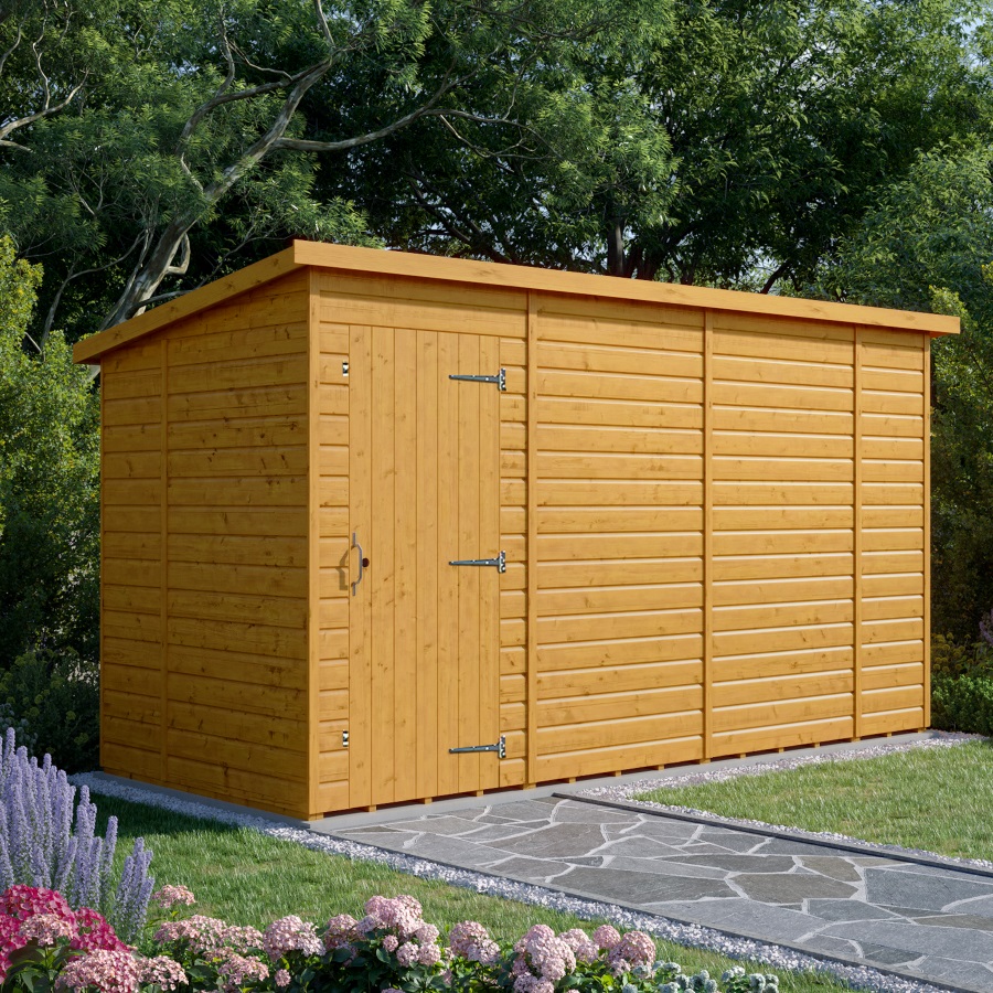 14x6 Pent Shed - Single Door, Windowless