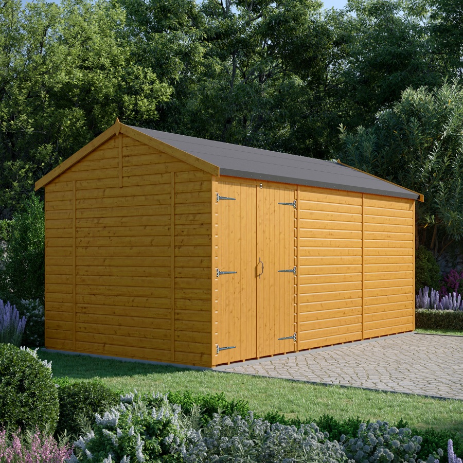 18x10 Apex Workshop - Double Door Left, Windowless