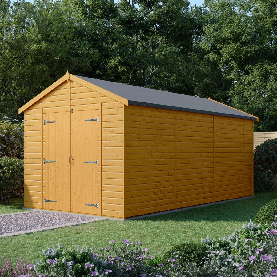 20x10 Apex Workshop - Double Door, Windowless