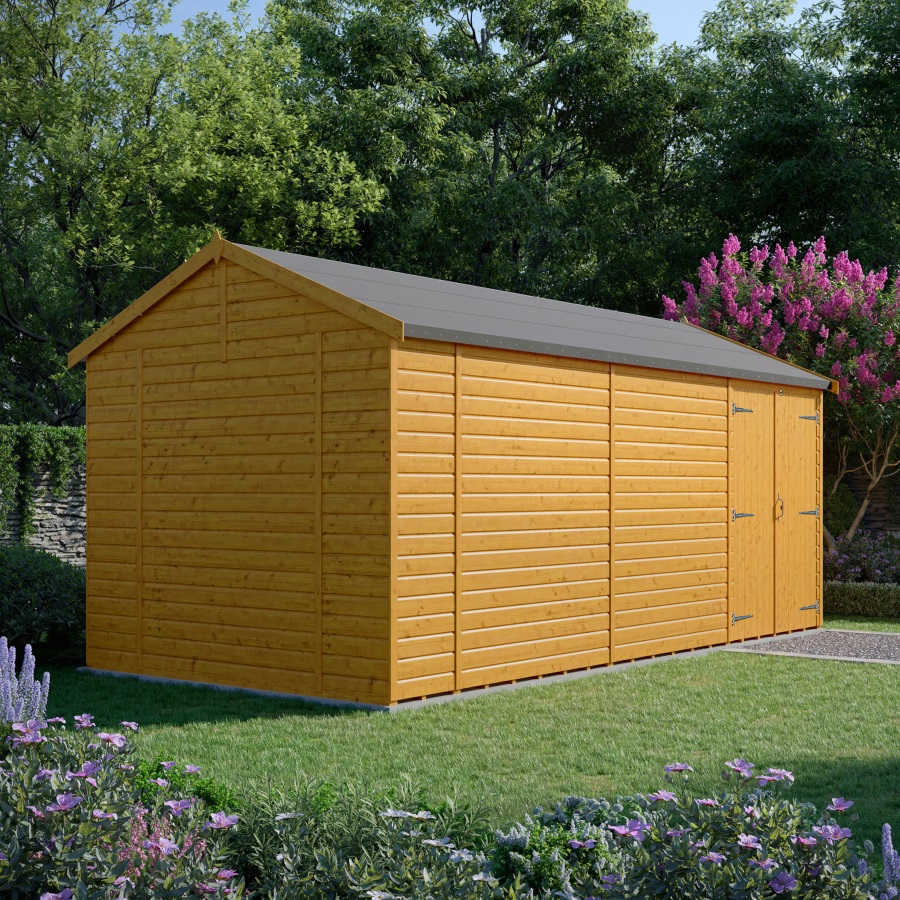 20x10 Reverse Apex Workshop - Double Door Left, Windowless by RGB