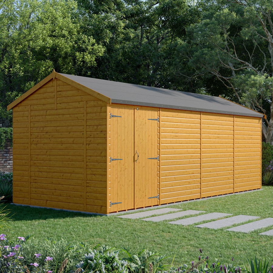 24x10 Apex Workshop - Double Door Left, Windowless
