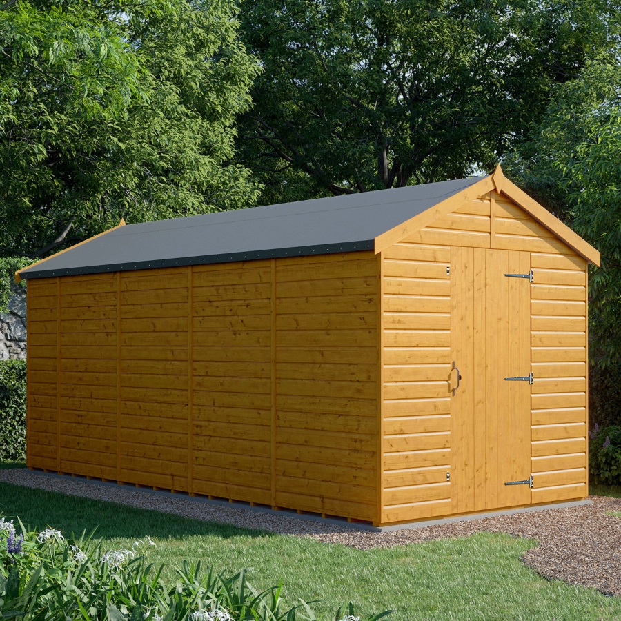 18x8 Apex Shed - Single Door, Windowless