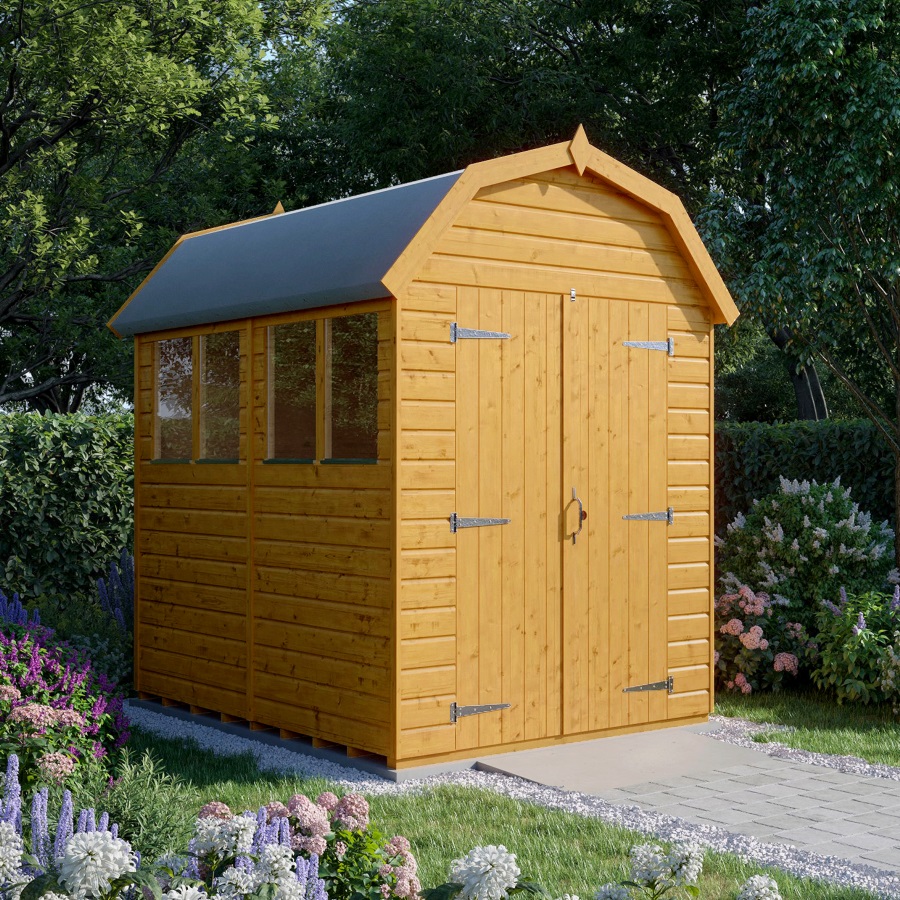 8x6 Barn Shed Double Door, Windowed by RGB